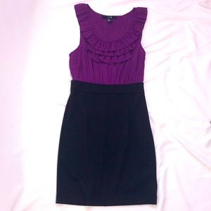 Pencil dress with ruffles